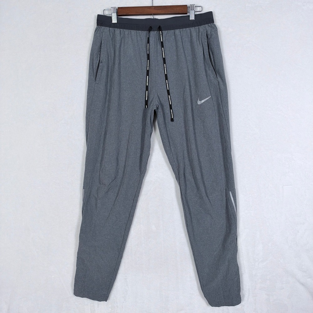 Nike Running Dri-FIT Phenom Elite Grey Tapered Jogger Pants CV7439-070 Mens L